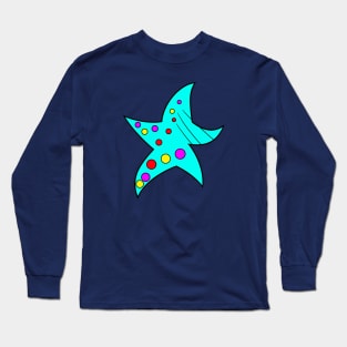 Aqua Starfish Long Sleeve T-Shirt